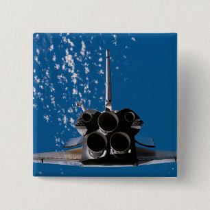 Space Shuttle Atlantis 15 Cm Square Badge