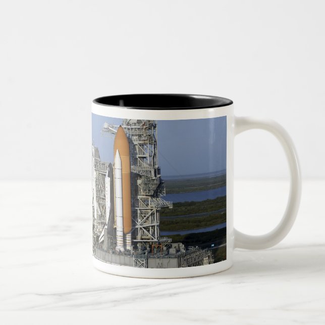 Space shuttle Atlantis 3 Two-Tone Coffee Mug (Right)