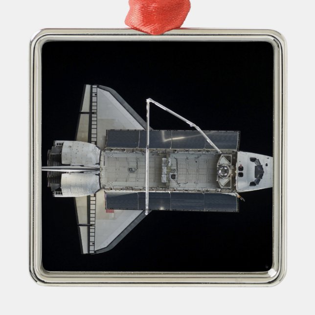 Space shuttle Atlantis 4 Metal Tree Decoration (Front)