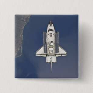 Space shuttle Atlantis 5 15 Cm Square Badge