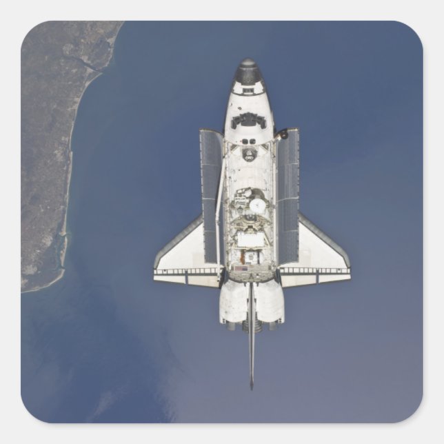Space shuttle Atlantis 5 Square Sticker (Front)