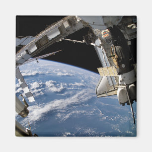 Space Shuttle Atlantis and a Soyuz spacecraft Magnet