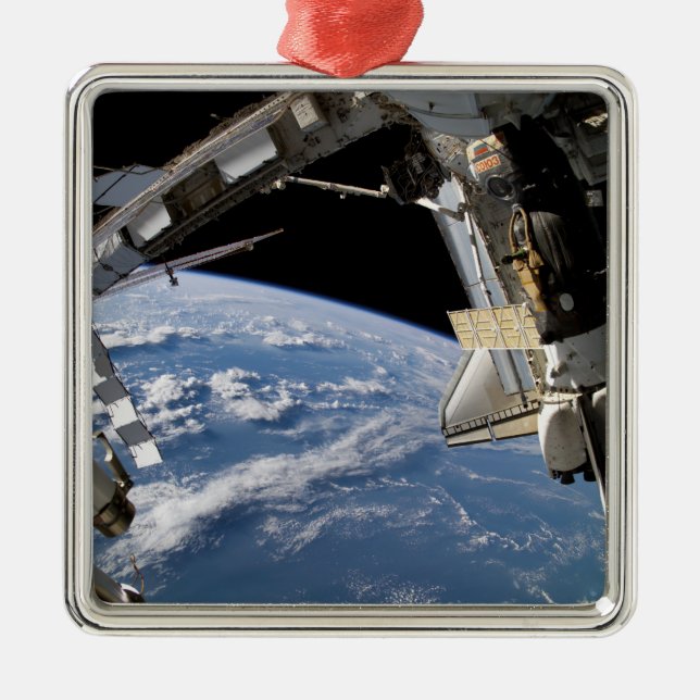 Space Shuttle Atlantis and a Soyuz spacecraft Metal Ornament (Front)