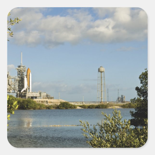 Space Shuttle Atlantis and Endeavour Square Sticker (Front)