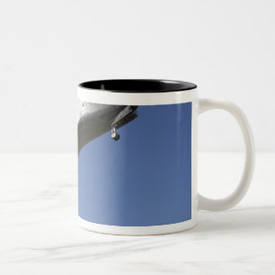 Space shuttle Atlantis approaching Runway 33 2 Two-Tone Coffee Mug