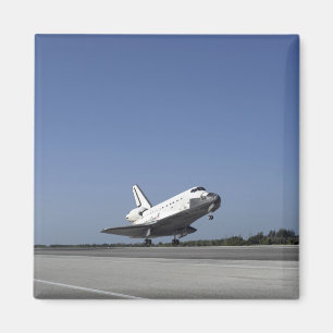 Space shuttle Atlantis approaching Runway 33 Magnet