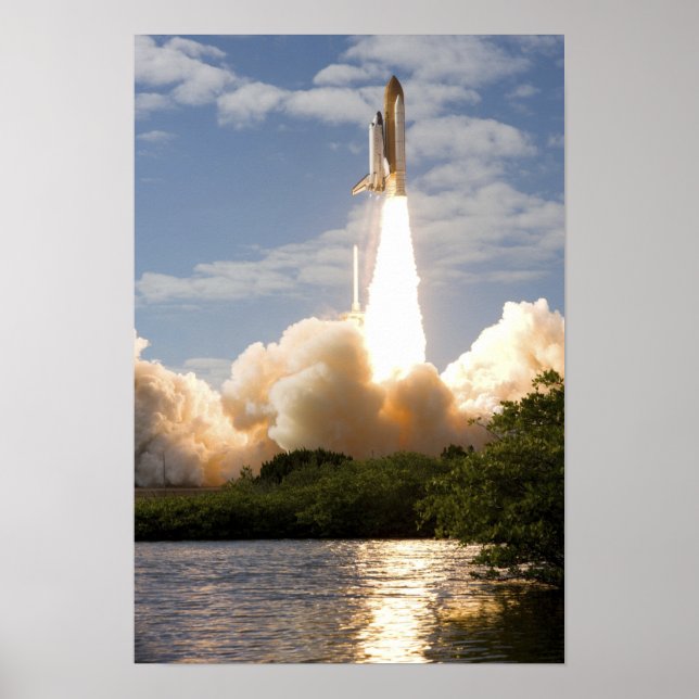 Space Shuttle Atlantis lifts off 11 Poster (Front)