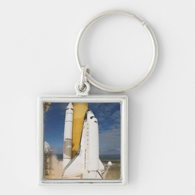 Space Shuttle Atlantis lifts off 12 Key Ring (Front)