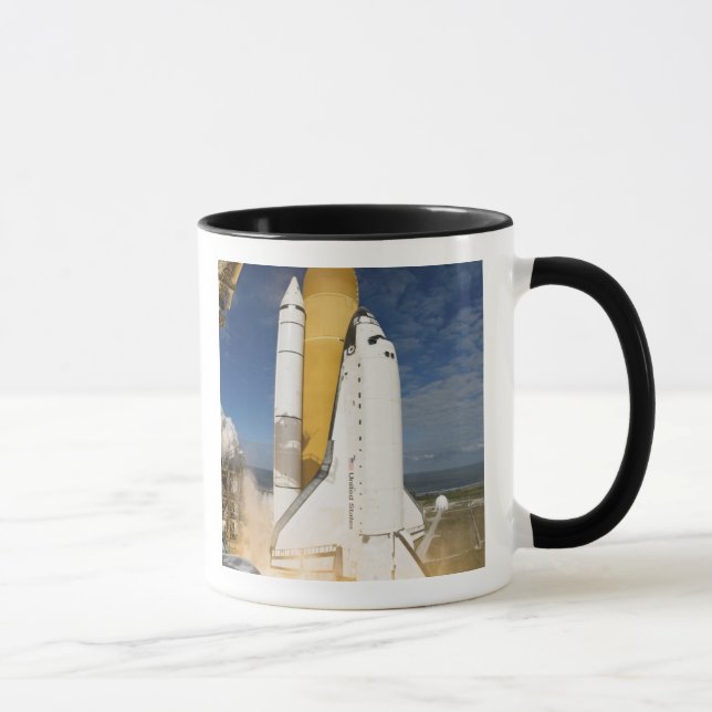Space Shuttle Atlantis lifts off 12 Mug (Right)