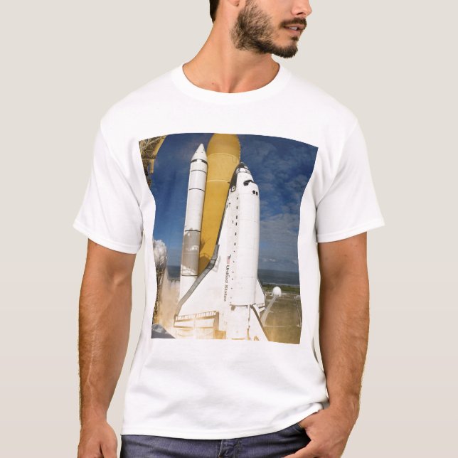 Space Shuttle Atlantis lifts off 12 T-Shirt (Front)
