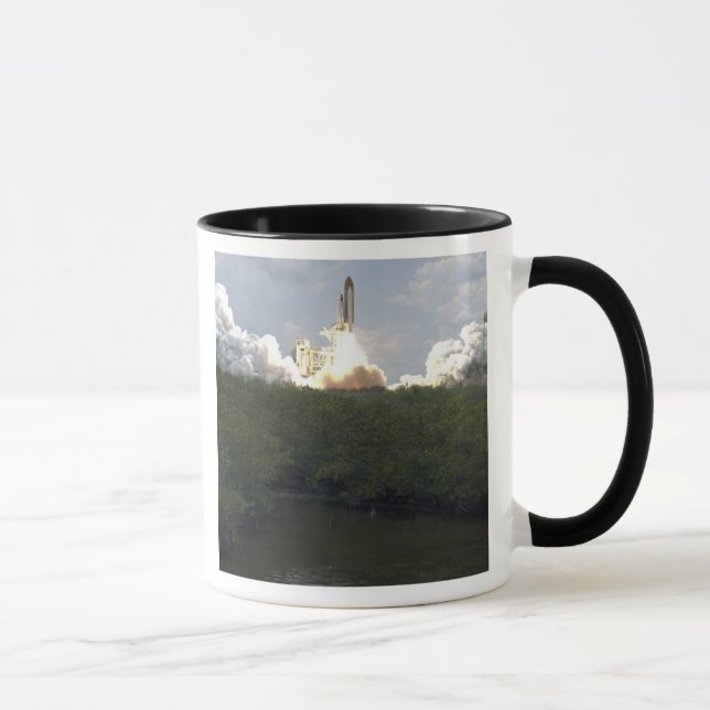 Space Shuttle Atlantis lifts off 13 Mug (Right)