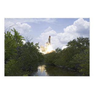 Space Shuttle Atlantis lifts off 2 Photo Print