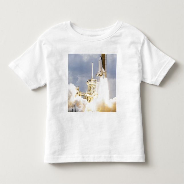 Space Shuttle Atlantis lifts off 2 Toddler T-Shirt (Front)