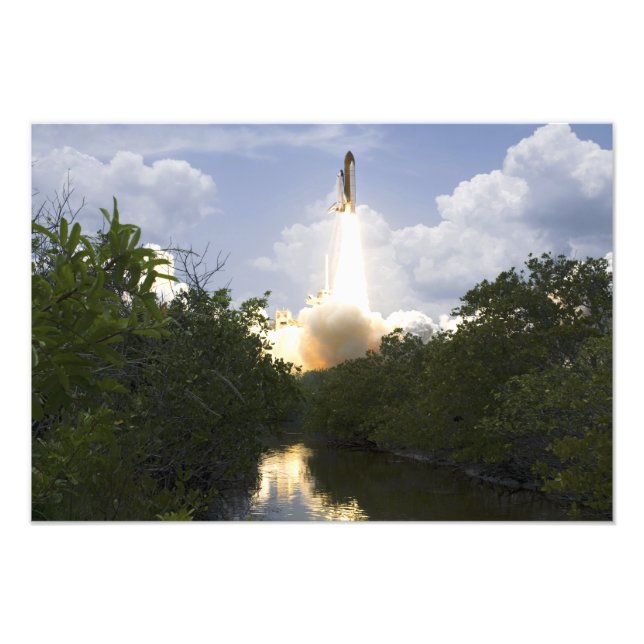 Space Shuttle Atlantis lifts off 3 Photo Print (Front)