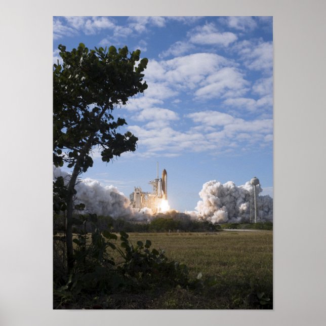 Space Shuttle Atlantis lifts off 3 Poster (Front)