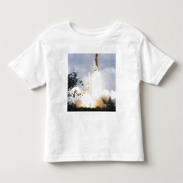 Space Shuttle Atlantis lifts off 4 Toddler T-Shirt (Front)