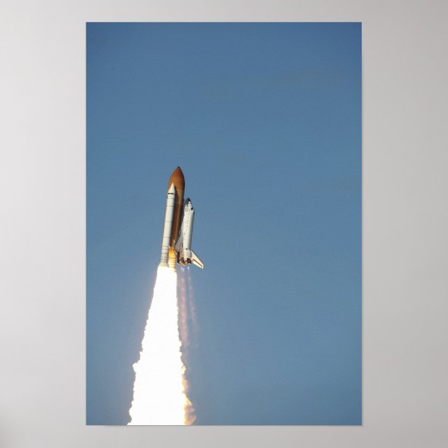 Space Shuttle Atlantis lifts off 5 Poster (Front)