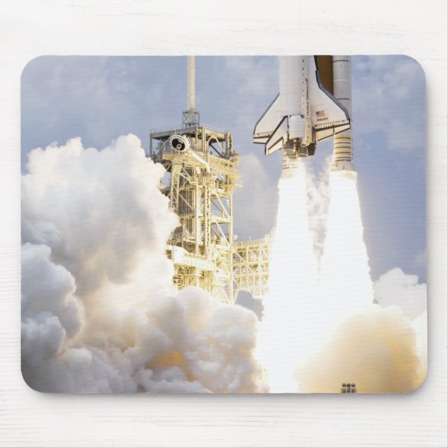 Space Shuttle Atlantis lifts off Mouse Pad (Front)