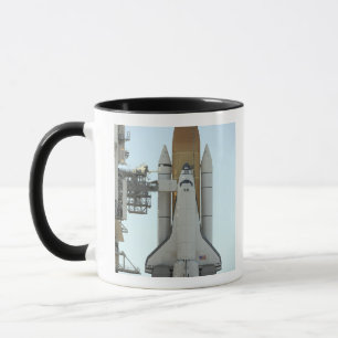 Space shuttle Atlantis sits on the launch pad Mug