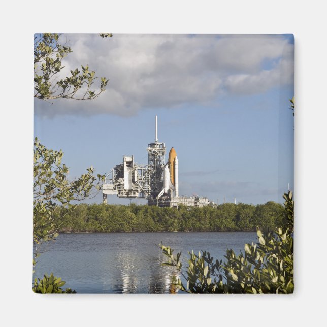 Space Shuttle Atlantis sits ready Magnet (Front)