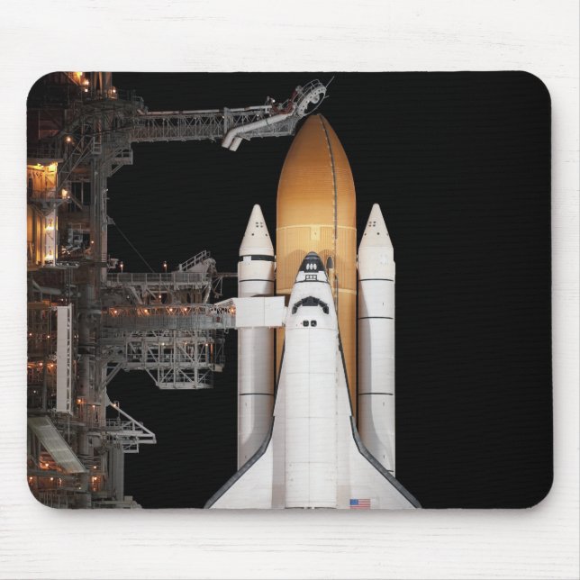 Space shuttle Atlantis sits ready Mouse Pad (Front)