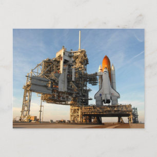 Space Shuttle Atlantis (STS-122) - launch pad Postcard