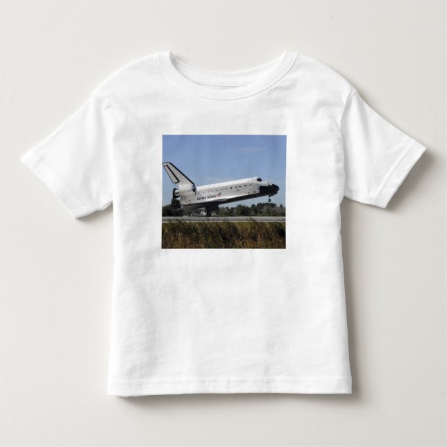 Space shuttle Atlantis touches down Toddler T-Shirt (Front)
