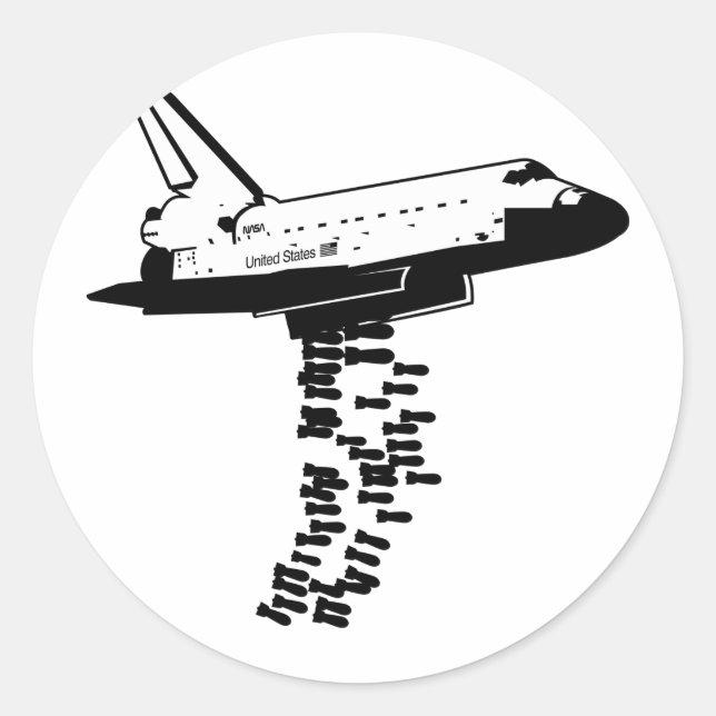 Space Shuttle Bomber Sticker (Front)