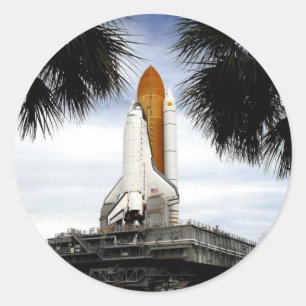 SPACE SHUTTLE CLASSIC ROUND STICKER