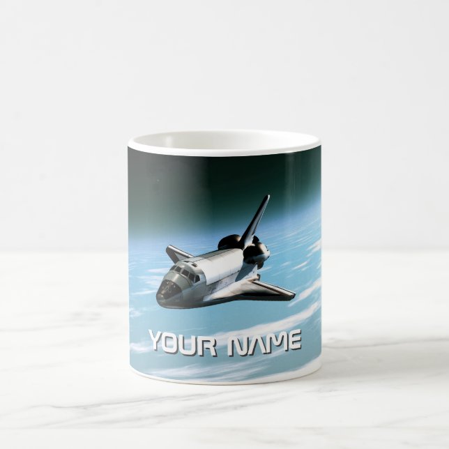 Space shuttle. Customisable Coffee Mug (Center)