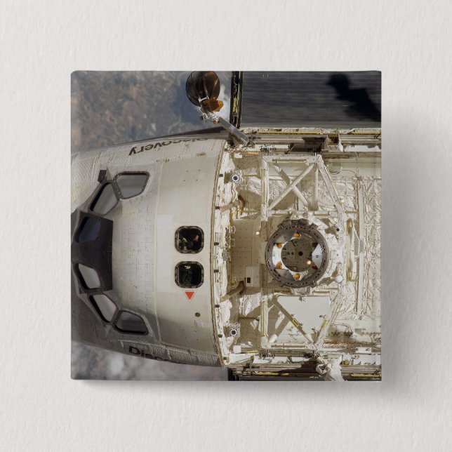 Space Shuttle Discovery 12 15 Cm Square Badge (Front)