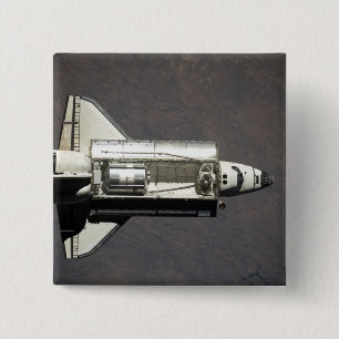 Space Shuttle Discovery 2 15 Cm Square Badge