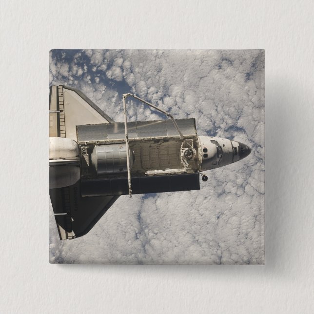 Space Shuttle Discovery 7 15 Cm Square Badge (Front)