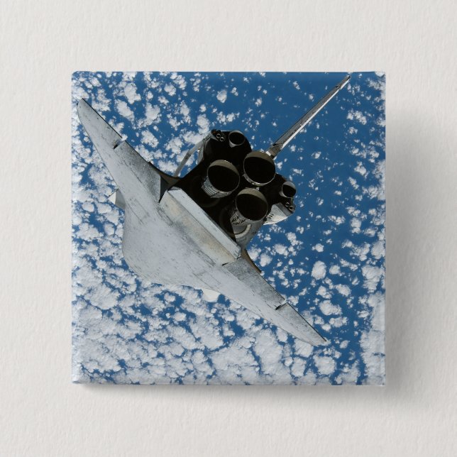 Space Shuttle Discovery 8 15 Cm Square Badge (Front)