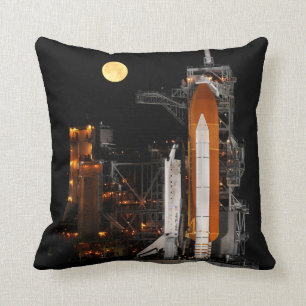 Space Shuttle Discovery and Moon Cushion