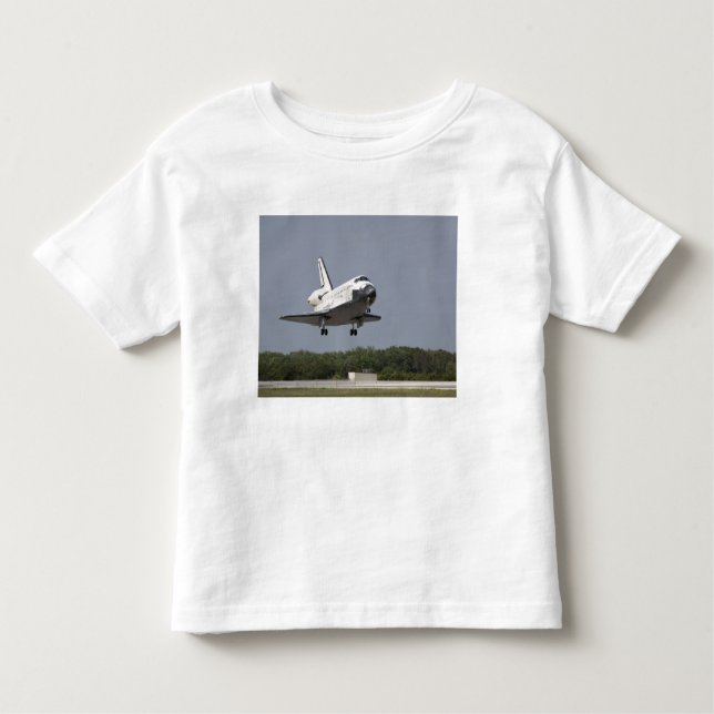 Space Shuttle Discovery approaches landing 2 Toddler T-Shirt (Front)