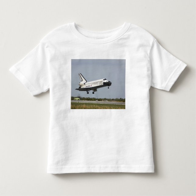 Space Shuttle Discovery approaches landing 3 Toddler T-Shirt (Front)