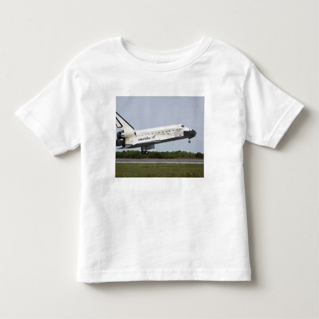 Space Shuttle Discovery approaches landing 4 Toddler T-Shirt (Front)