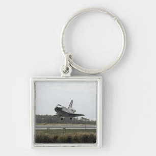 Space Shuttle Discovery approaches landing Key Ring