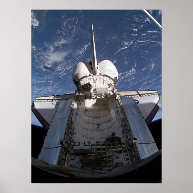 Space Shuttle Discovery docked with ISS (STS-114) Poster (Front)