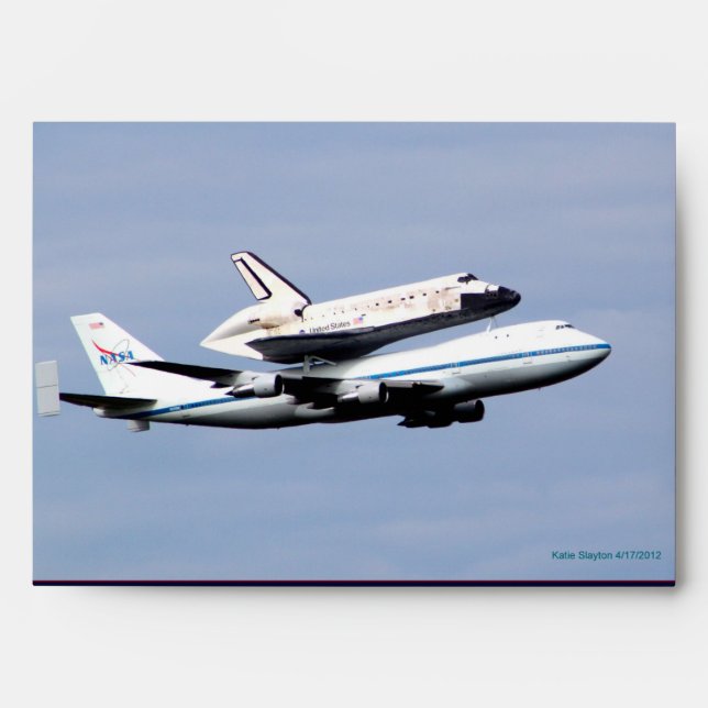 Space Shuttle Discovery Greeting Card Envelope (Front)