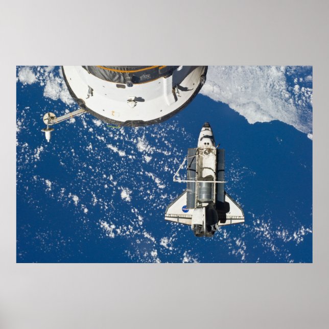 Space Shuttle Discovery & ISS Poster (Front)