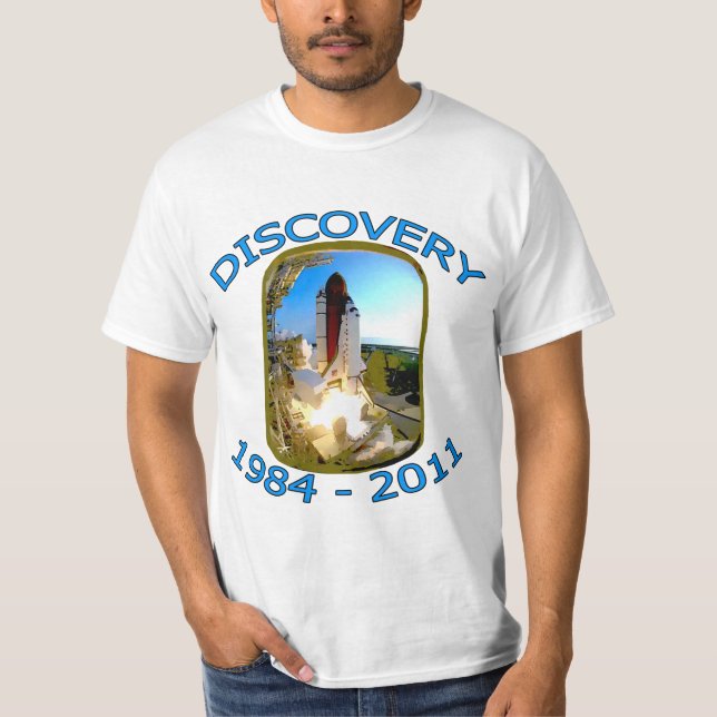 Space Shuttle Discovery Launch T-Shirt (Front)