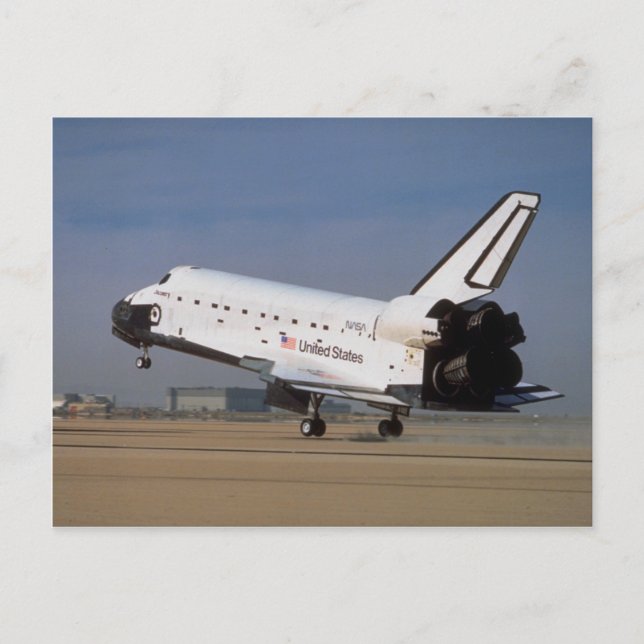 Space shuttle Discovery, Mojave Desert, California Postcard (Front)
