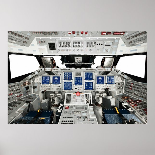Space Shuttle Discovery OV-103 Cockpit Poster (Front)
