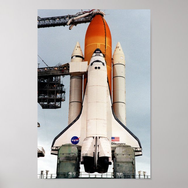Space Shuttle Discovery Ready for Launch (STS-103) Poster (Front)