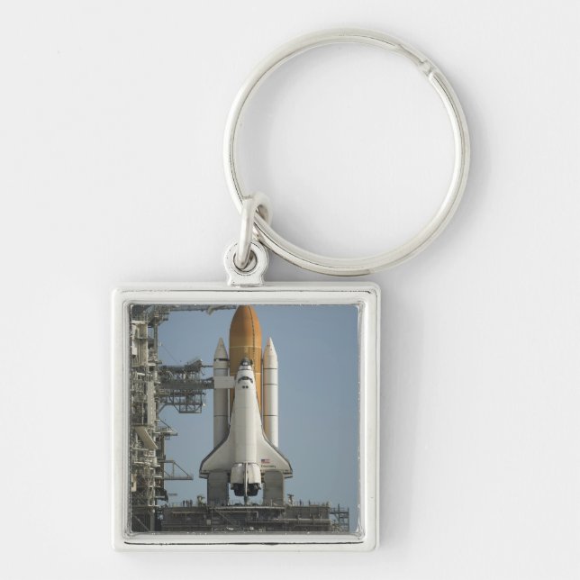 Space Shuttle Discovery sits ready Key Ring (Front)
