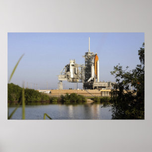 Space Shuttle Discovery sits ready Poster