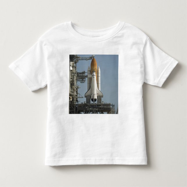 Space Shuttle Discovery sits ready Toddler T-Shirt (Front)