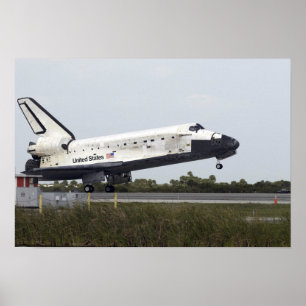 Space Shuttle Discovery touches down 2 Poster